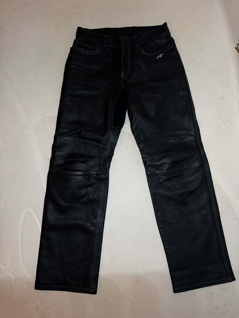 NWOT Alpinestars Men's Classic Straight Leg Cowhide Leather Riding Pants 34 / 50